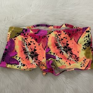 Free People Beach Boycut Swim Bottoms Only Women’s Xl Neon Floral Surf